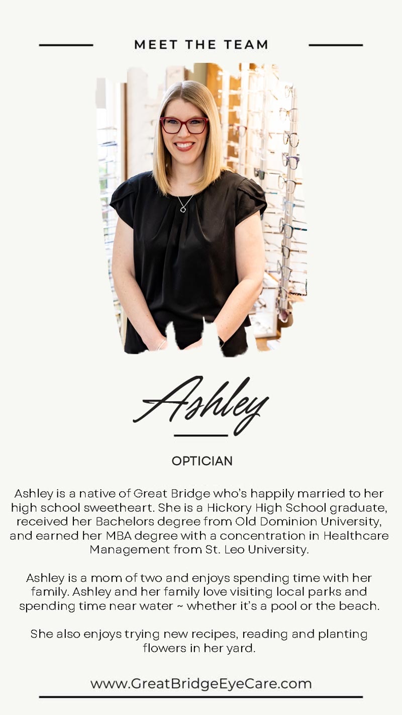 GBE Meet the Team Ashley optician